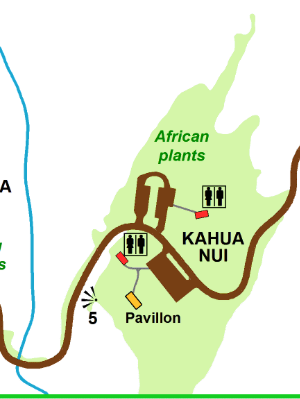 Map to the Pavilion at Kahua Nui